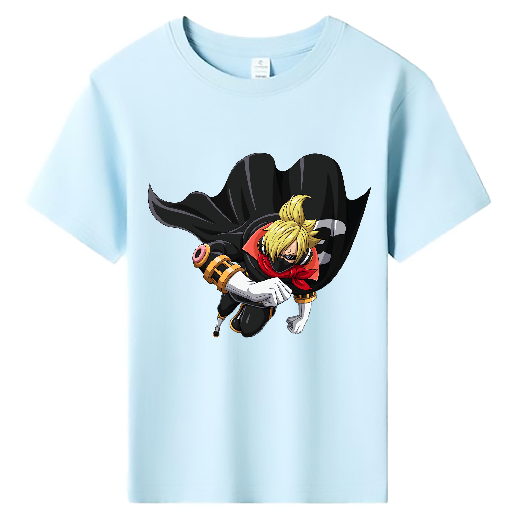 （画像用） ワンピース サンジ ONE PIECE Sanji 綿100％キッズTシャツ（フロントプリント）